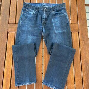 7 For All Mankind The Straight Men's Jeans Size 36 Distressed Used Condition